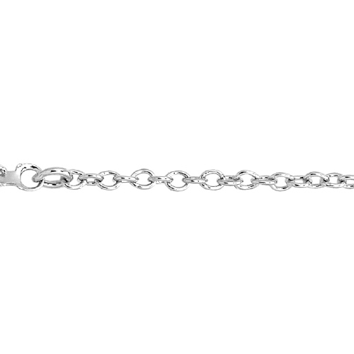 G w/Lg CZ Chain Sterling Silver