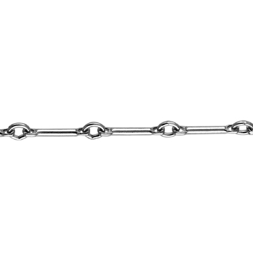 Bar Chain 0.9 x 8mm - Sterling Silver