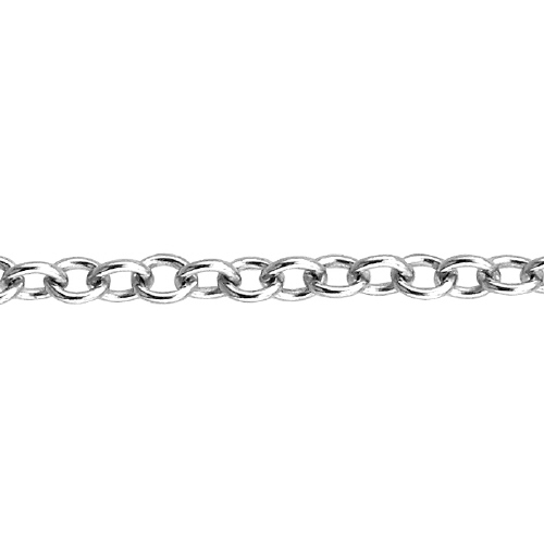 Cable Chain 1.1 x 1.6mm - Sterling Silver
