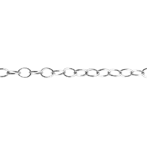 Cable Chain 1.65 x 2.35mm - Sterling Silver