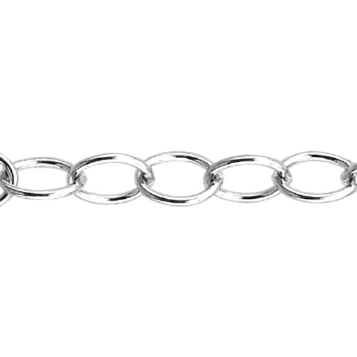 Cable Chain 4.65 x 6mm - Sterling Silver