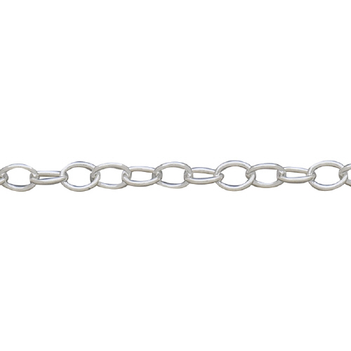 Cable Chain 4.1 x 5.4mm - Sterling Silver