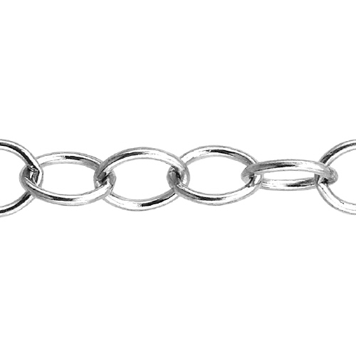 Cable Chain 5.5 x 6.6mm - Sterling Silver