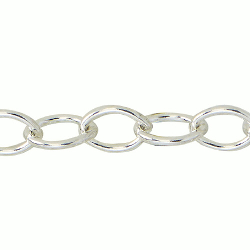 Cable Chain 5.1 x 7.1mm - Sterling Silver