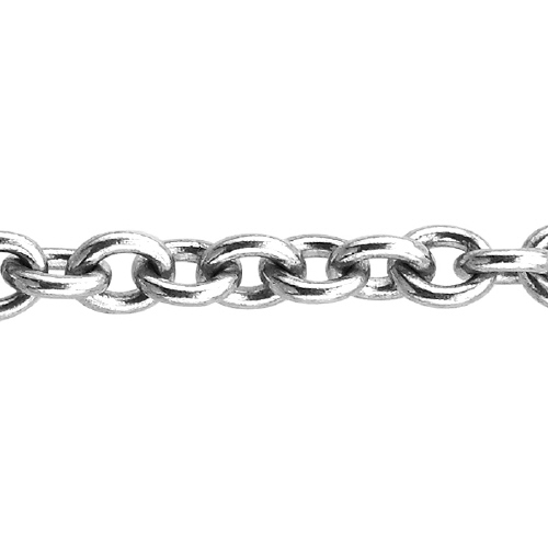 Cable Chain 4.2 x 5.1mm - Sterling Silver