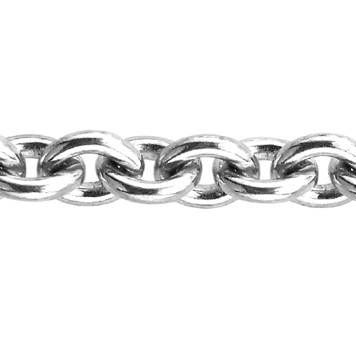 Cable Chain 5.5 x 6.75mm - Sterling Silver