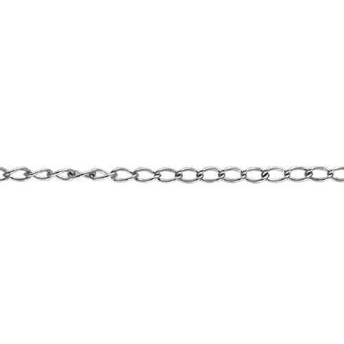 Curb Chain 0.9 x 2mm - Sterling Silver
