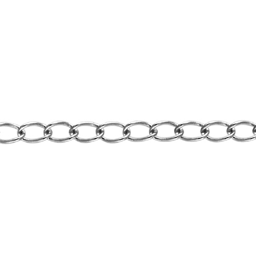 Curb Chain 1.9 x 3.25mm - Sterling Silver