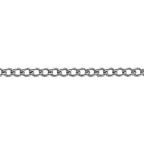 Curb Chain 1.6 x 2.2mm - Sterling Silver