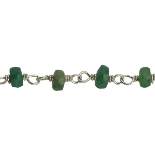 Emerald Chain - Sterling Silver