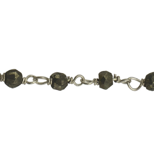 Pyrite Chain - Sterling Silver