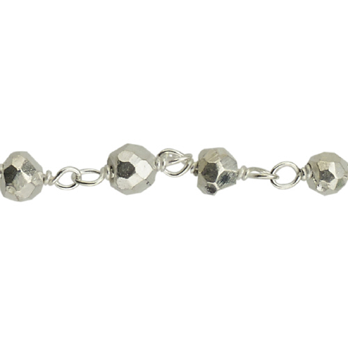 Silver Pyrite Chain - Sterling Silver