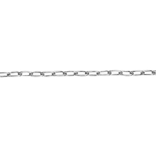 Drawn Cable Chain 1.1 x 2.3mm - Sterling Silver