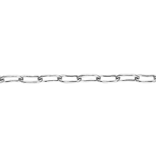 Drawn Cable Chain 1.9 x 3.45mm - Sterling Silver