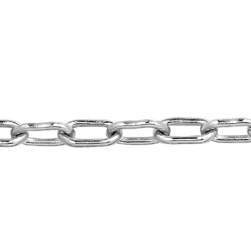 Drawn Cable Chain 3.1 x 6.15mm - Sterling Silver