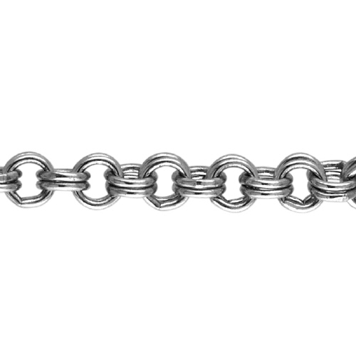 Double Cable Chain 3.65mm - Sterling Silver