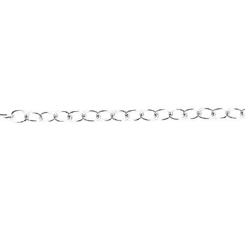 Flat Cable Chain 1.3 x 1.9mm - Sterling Silver