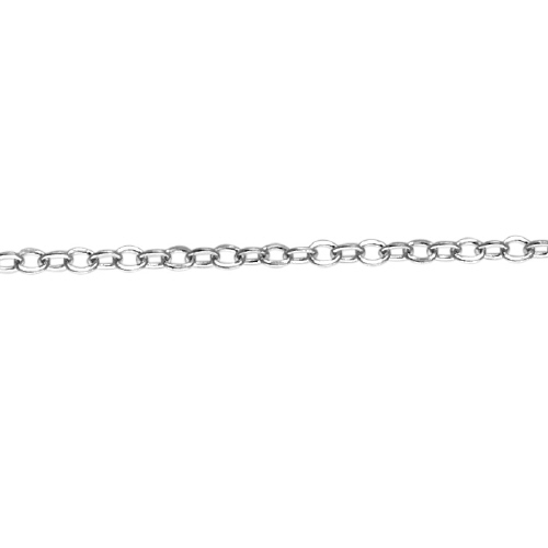 Flat Cable Chain 1.45 x 1.65mm - Sterling Silver