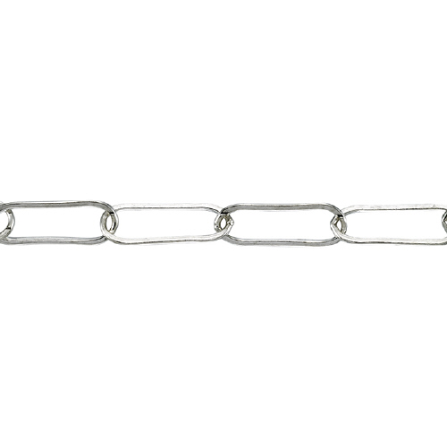Flat Rectangular Chain 6 x 16mm - Sterling Silver