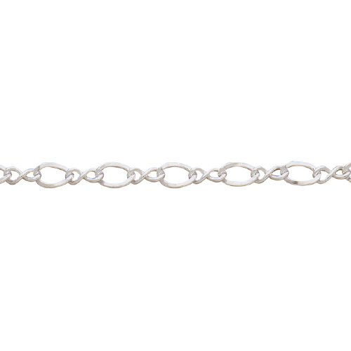Figure 8 Chain - 8.4 x 6mm - Sterling Silver