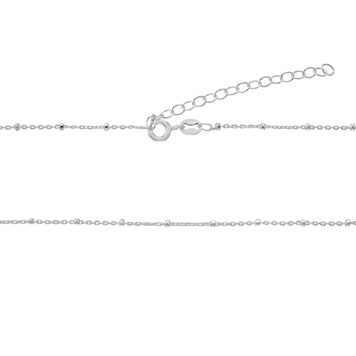 Satellite Chain with diamond cut beads 1 x 1.2mm 16