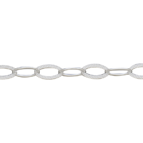 Fancy Chain 10.7 x 6mm - Sterling Silver