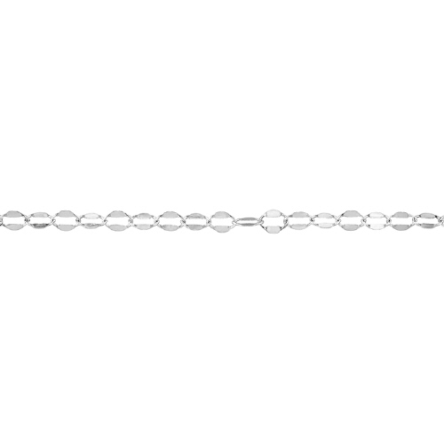 Dapped Chain 2.6 x 3.6mm - Sterling Silver