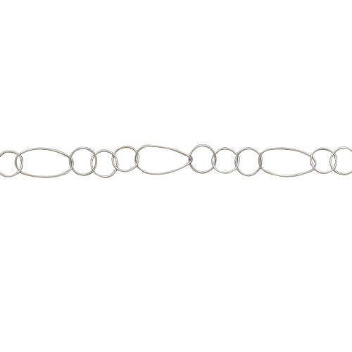 Fancy Chain 9.6 x 18.4mm - Sterling Silver