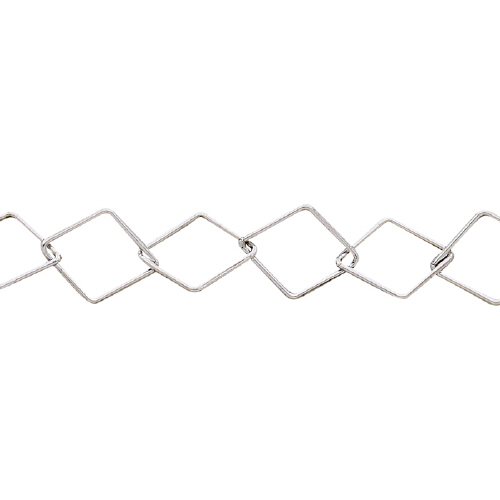 Fancy - Square Link Chain 8.6mm - Sterling Silver