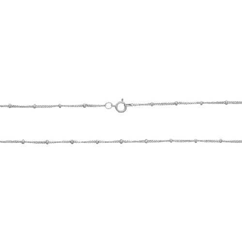 Satellite Chain 1mm with 1.8mm Bead 20
