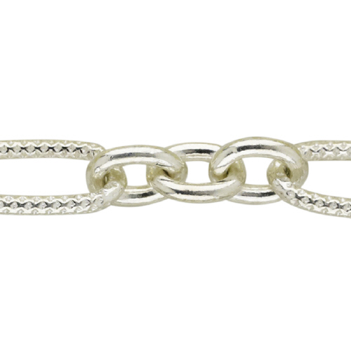 Fancy Chain 8.35 x 15.65mm - Sterling Silver