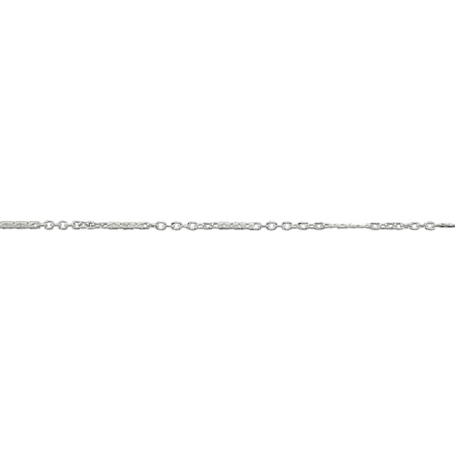 Immitation Bar Chain 0.9 x 6.3mm - Sterling Silver