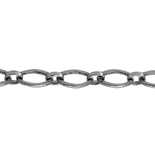 Fancy Chain 3.75 x 5.9mm - Sterling Silver