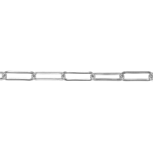 Fancy Rectangular Flat Chain 3.19 x 10.66mm - Sterling Silver