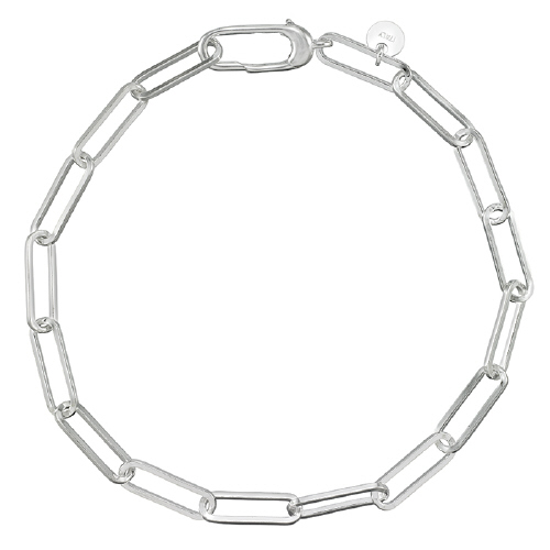 4.4 x 13.1mm Paper Clip Chain Bracelet 7.5