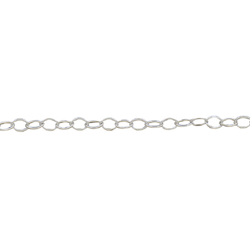 Hammered Chain - Sterling Silver
