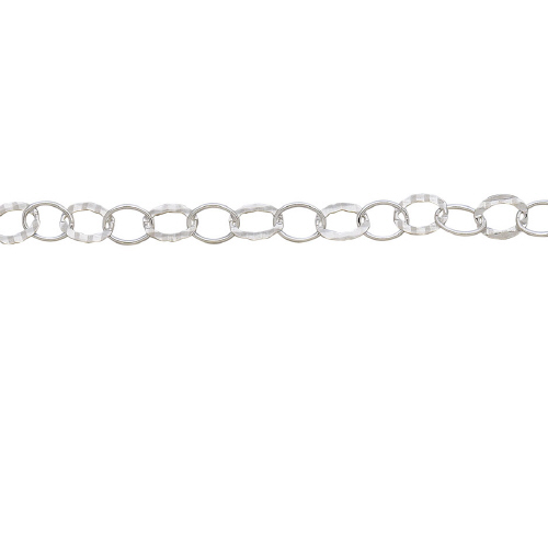 Hammered Chain - Sterling Silver