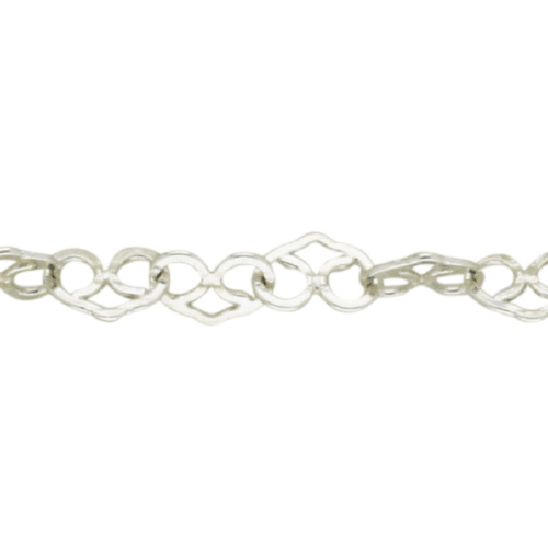 Heart Flat Chain 5.3mm - Sterling Silver