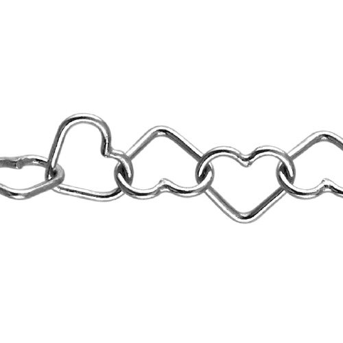 Heart Chain 5.3mm - Sterling Silver