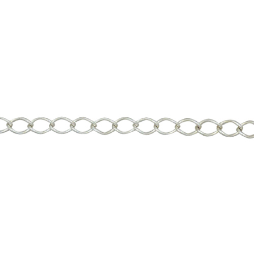 1 T Round & Link Chain - Sterling Silver
