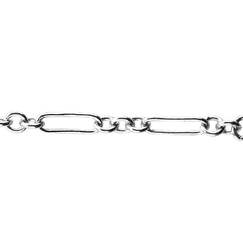 Long & Short Chain 2.2 x 6.7mm - Sterling Silver