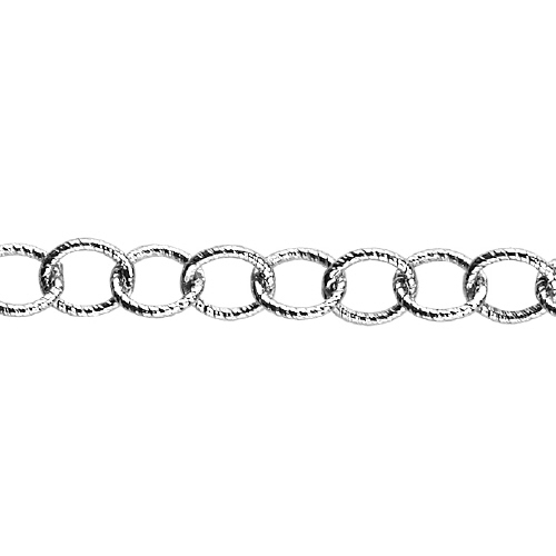 Long & Short Chain 3.35 x 7.55mm - Sterling Silver