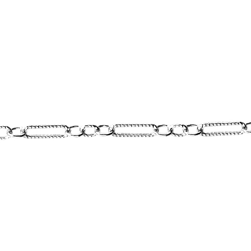 Long & Short Chain 1.6 x 4.75mm - Sterling Silver