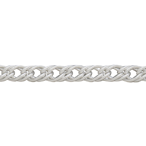Parallel Curb Chain 5.2mm - Sterling Silver