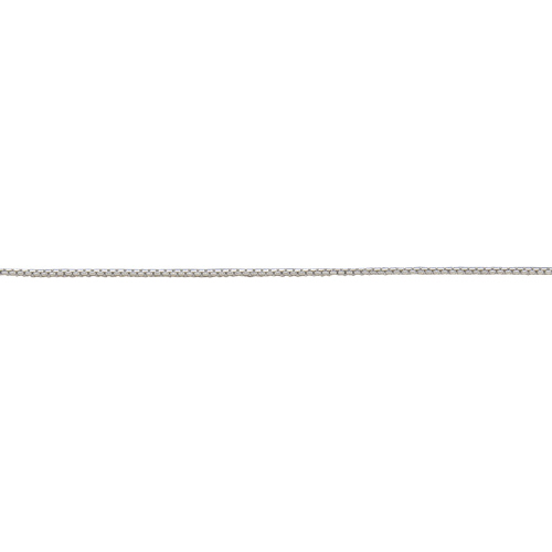 Round Box Chain 1mm - Sterling Silver