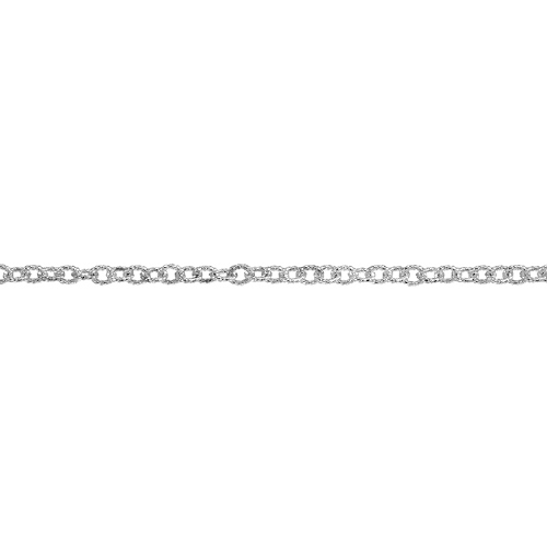 Textured Chain  2.1 x 2.8mm - Sterling Silver