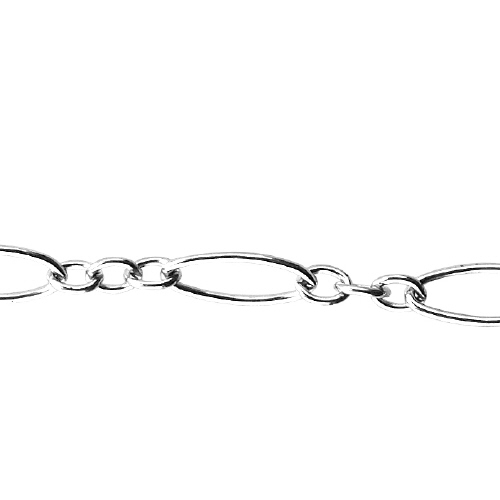 Textured Chain mm - 4.1 x 7.6mm - Sterling Silver