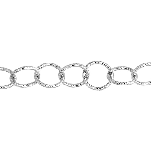 Textured Chain 4.9mm - Sterling Silver