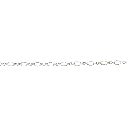 Textured Chain 2.35 x 4.65mm - Sterling Silver