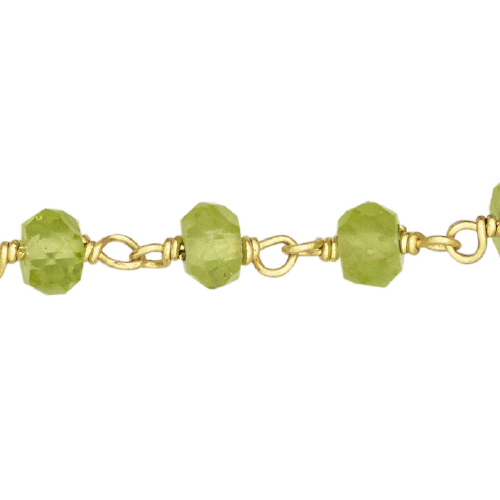 Peridot Chain - Sterling Silver Gold Plated